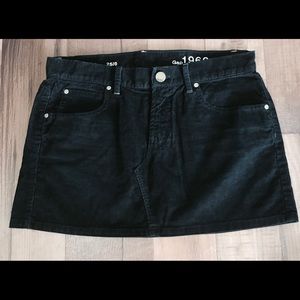 🎈Sale GAP CORDUROY MINI SKIRT COLOR VINTAGE BLACK